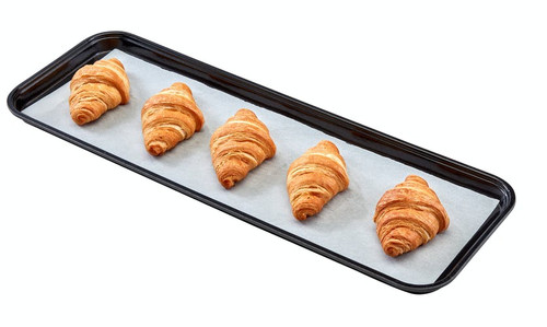 Cambro 1030MT110 10" x 30" Black Fiberglass Market Tray - 1030MT