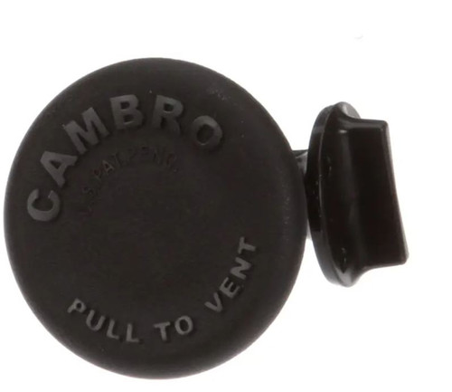 Cambro H07001 Black 2-Piece Popup Vent - H07001