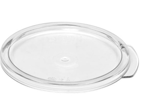 Cambro RFSCWC1135 1 Qt. Clear Round Lid for Clear Camwear Containers - RFSCWC1