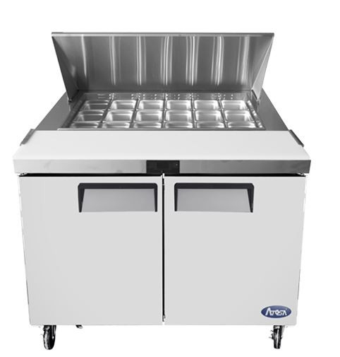 Atosa MSF8306GR 48" Two Door Mega Top Sandwich / Salad Prep Refrigerator