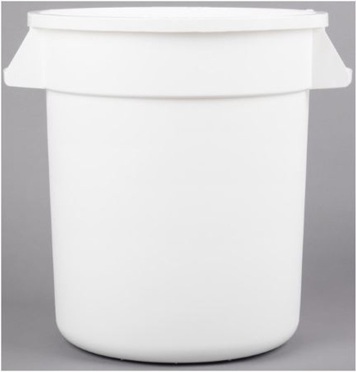 32 Gallon White Round Trash Can