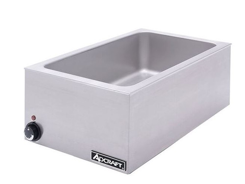 Adcraft FW-1500W/C 12" x 20" Full Size Electric Countertop Food Cooker / Warmer - 120V, 1500W