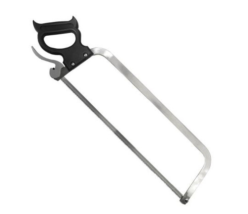 19" Stainless Steel Butcher Hand Meat Saw with Carbon Steel Blade