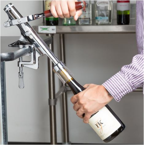 Franmara 5511 Bar-Pull Chrome-Plated Counter Mount Wine Bottle Opener