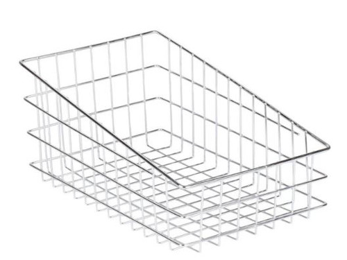 18-1/2" x 11" x 8" Slant Top Wire Bagel / Pastry Basket