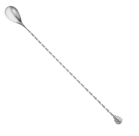 Barfly® M37012SUS 13" Stainless Steel Bar Spoon with Sugar Skull End