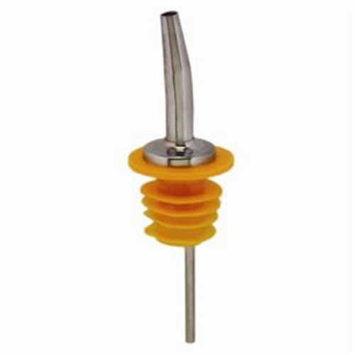 Winco PPM-6 Stainless Steel Liquor Pourer with Tapered Speed Jet & Oversized Cork - 12 / Pack
