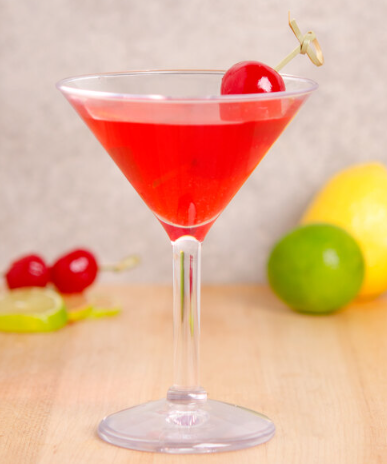 Yanco SM-06-MT 6 oz. SAN Plastic Martini Glass