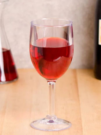 Yanco SM-08-WI 8 oz. SAN Plastic Tall Wine Glass