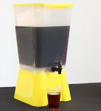 Tablecraft 1055 5 Gallon Yellow Beverage / Juice Dispenser