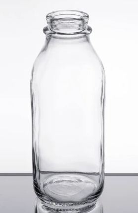 Libbey 92129 33.5 oz. Glass Milk Bottle - 24/Case
