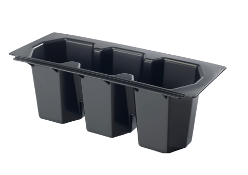 Krowne 30-550 Plastic Bottle Well for KR19 Ice Bins with 3 Bottles