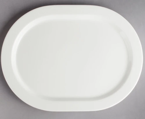 Villeroy & Boch Easy White 14 1/2" x 9 1/4" White Porcelain Oval Plate - 6/Case