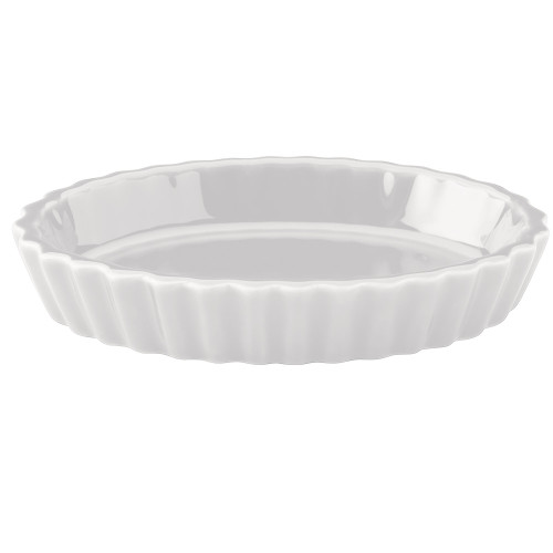 CAC SFV-6 BoneWhite 6.5 oz. Fluted Souffle / Creme Brulee Dish- SFV6