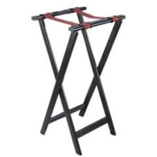Adcraft WTS-38 38" Folding Wood Tray Stand Mahogany