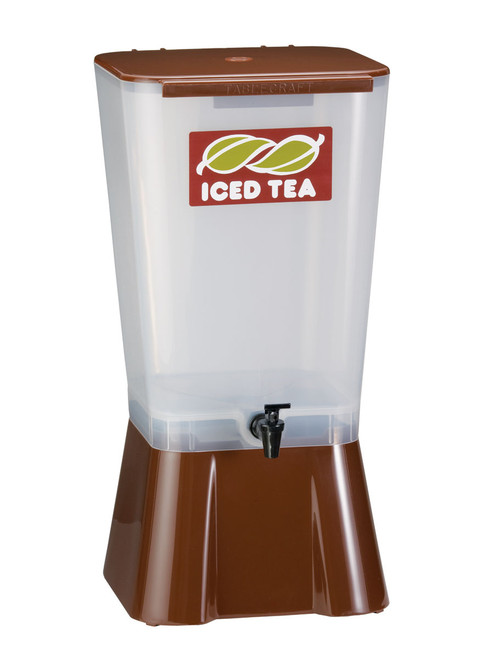 Tablecraft 1054 5 Gallon Brown Beverage / Juice Dispenser - T1054