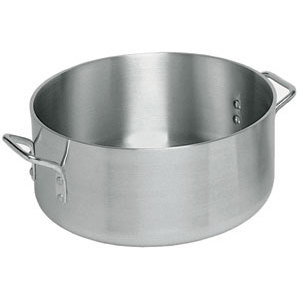 Winco ALBH-40 40 Qt. Heavy Duty Aluminum Brazier Pan - BRAZ40HD