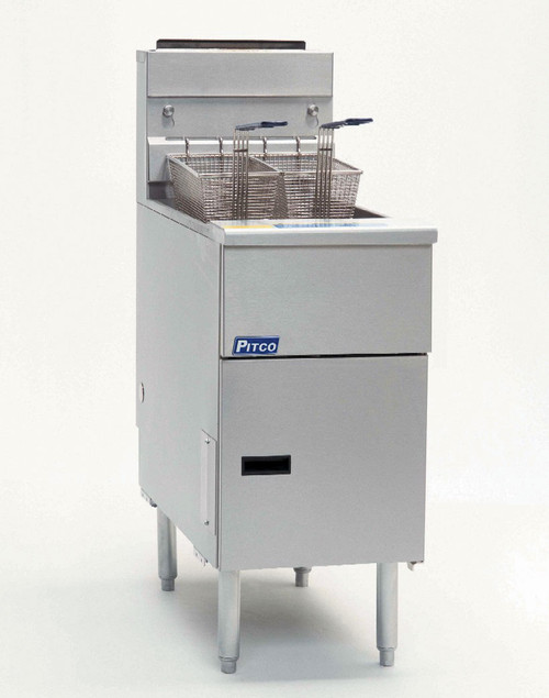 Pitco SG14S 40-50 lb. Heavy Duty Gas Fryer | 110,000 BTU