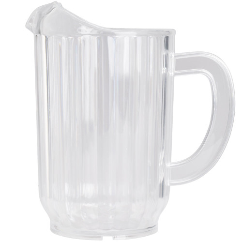 Winco WPC-32 32 oz. Clear Plastic Beverage Pitcher - 3336