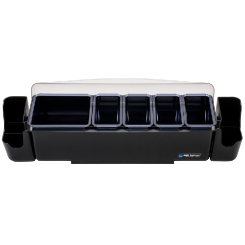 San Jamar BD4005S The Dome Bar Condiment and Garnish Dispenser with Dome Lid