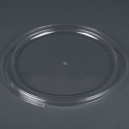 Cambro RFSCWC12 12, 18, 22 Qt. Clear Round Lid for Clear Camwear Containers