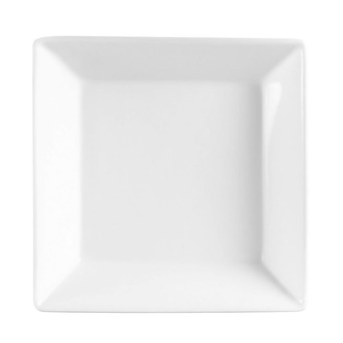 CAC KSE-B6 6" Kingsquare China Bright White Square Bowl - KSEB6