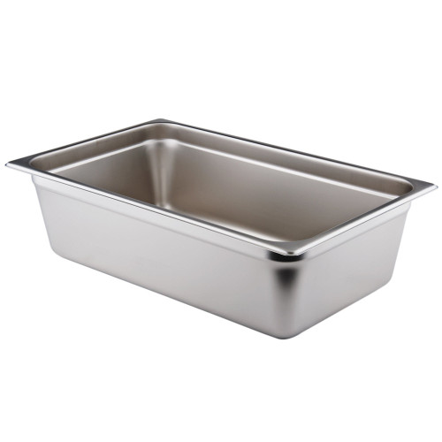 Winco SPJL-106 Full Size Standard Weight Anti-Jam Stainless Steel Steam Table / Hotel Pan - 6" Deep  - FULL-6