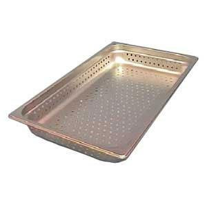 Winco SPFP2 Full Size Perforated Steam Table / Hotel Pan 2 1/2" Deep Anti-Jam - FULL-2P