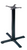 G&A Seating 33" x 33" Claw Type Black Metal Table Base