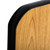 G&A Seating 24" x 24" Laminated Square Table Top Reversible Walnut / Natural Oak