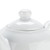 CAC TPW-4 Ceramic 10 oz White Tea Pot With Lid