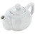 CAC TPW-1 Ceramic 15 oz White Tea Pot With Lid