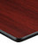 G&A Seating 30" x 48" Laminated Rectangle Table Top Reversible Mahogany / Black