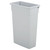 Continental 8322GY 23 Gallon Wall Hugger Gray Trash Can - 3540