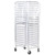 Winco ALRK-20-CV Bun Pan Rack Cover Clear Heavy Duty Plastic with 3 Zippers - 7.9 Mils