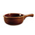 CAC OC-15-H Brown 15 oz. Onion Soup Crock / Bowl with Handle - OC15H