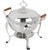 Winco 708 Camelot 5 Qt. Half Size Round Chafer - CHAFER-R5