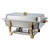 Winco 201 8 Qt. Full Size Gold Accent Chafer - 9550