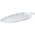 GET LE-2514-WH 25" x 13 3/4" White Sonoma Melamine Leaf Platter - LE2514W