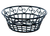 American Metalcraft BLSB80 8" Round Wrought Iron Bread Basket w/Scroll Design
