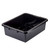 Tablecraft Black 22" x 15" x 7" Heavy Duty Polyethylene Plastic Bus Tub, Bus Box - 1557B