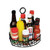 Winco WBKH-6SB 6 1/4" Half Condiment Caddy