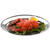 Winco OPL-20 19 5/8" x 13 1/2" Oval Stainless Steel Platter - OPD20