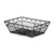 Winco WBKG-9 Rectangular Black Metal Basket - 9" x 5 7/8" x 3"