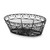 Winco WBKG-10O Oval Black Metal Basket - 10" x 6 1/2" x 3" - WBKG-10