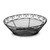 Winco WBKG-10R Round Black Metal Basket - 10" x 3"