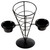 Winco WBKH-5 Round Appetizer Wire Cone Basket - WBKH5