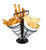 Winco WBKH-10 Round Appetizer Wire 3-Cone Basket  - WBKH10