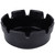 Winco MAS-4K Black Plastic Ashtray - 263B