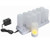 Winco CLR-12S 12-Piece Set Flameless Rechargeable Tea Light Candles with Frosted Plastic Cup - CDL12S